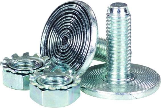 WOODYS - .25" BUTTON HEAD BOLT & NUT KI T 24/PK - Image 1