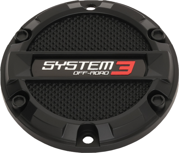 SYSTEM 3 - SB8 CENTER CAP FLAT 6/5.5 BOLT-IN MATTE BLACK - Image 1