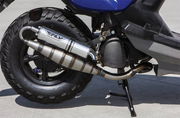 FLY RACING - SCOOTER EXHAUST SYSTEM STAINLESS - Image 1