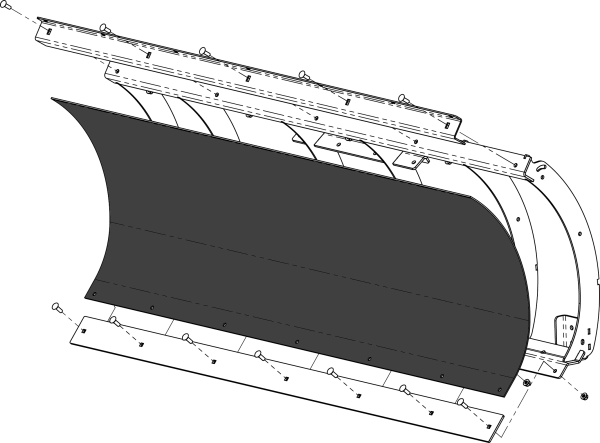 KFI - POLY BLADE REPLACEMENT 72" BLADE FACE - Image 1