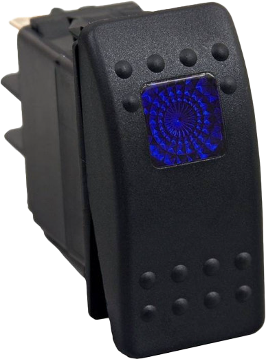 OPEN TRAIL - LIGHTED ROCKER SWITCH BLUE - Image 1