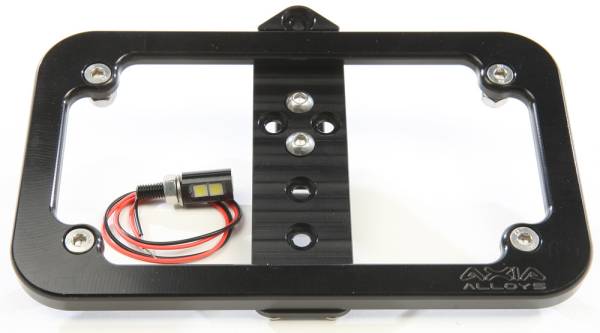 AXIA - LIGHTED LICENSE PLATE FRAME 1 CLAMP MOUNT NEEDED - Image 1