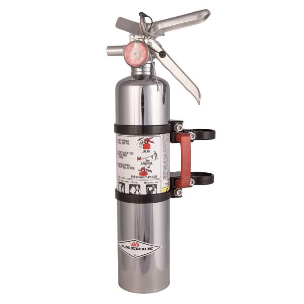 AXIA - QUICK RELEASE MOUNT BLACK W/2.5 LB. CHROME EXTINGUISHER - Image 1