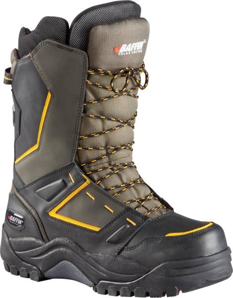 BAFFIN - POWDER BOOTS CHARCOAL/YELLOW SZ 07 - Image 1