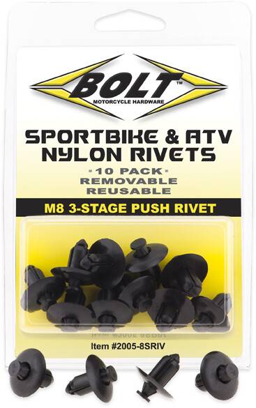 BOLT - M8 THREE STAGE PUSH RIVET KIT 10/PK - Image 1