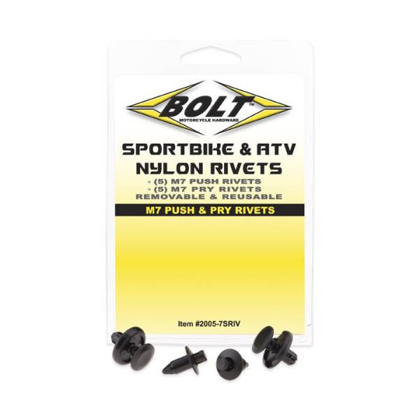 BOLT - M7 PUSH & PRY RIVET KIT 5 EACH 10/PK - Image 1