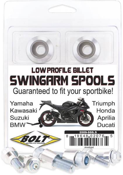 BOLT - SWINGARM SPOOLS SILVER - Image 1