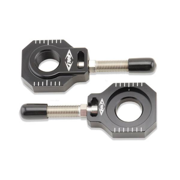 BOLT - CHAIN ADJUSTER BLOCKS BLACK HUSQ/KTM - Image 1