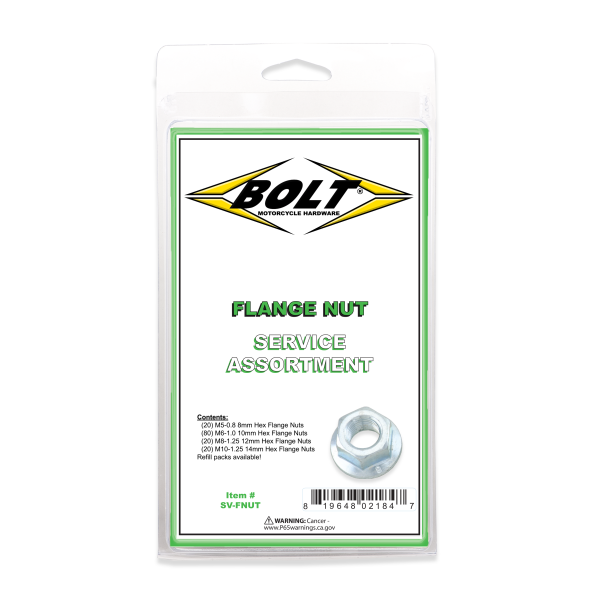 BOLT - FLANGE NUT ASSORTMENT 140 PIECE KIT - Image 1