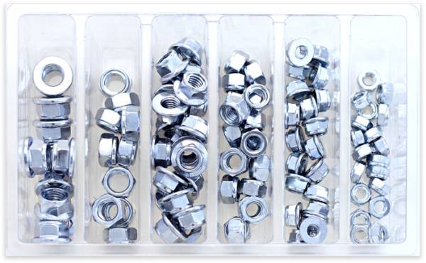 BOLT - HEX FUJI-LOCK NUT ASSORTMENT 100 PIECE KIT - Image 1