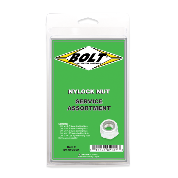 BOLT - NYLON LOCKING NUT ASSORTMENT 100 PIECE KIT - Image 1