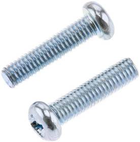 BOLT - PAN HEAD PHILLIPS SCREW 6X1.0X25MM 10/PK - Image 1