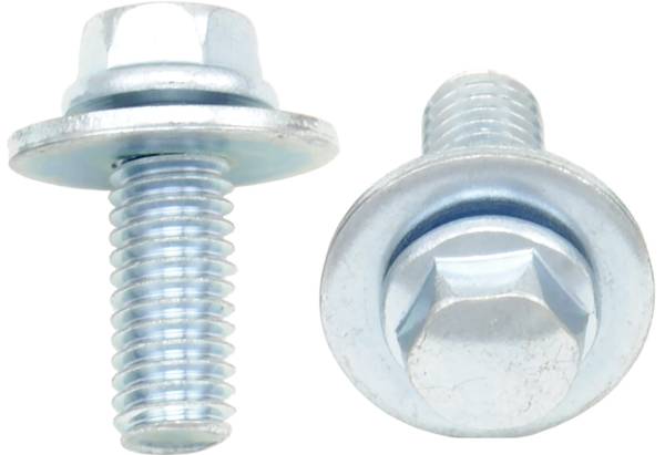 BOLT - 8MM HEX HEAD FLANGE BOLT 6X1.0X16MM W/16MM WASHER 10/PK - Image 1