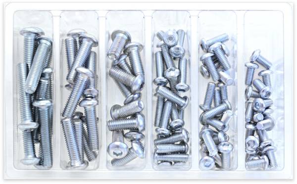 BOLT - BUTTON HEAD ALLEN BOLT ASSORTMENT 90 PIECE KIT - Image 1