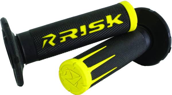 RISK RACING - FUSION 2.0 MOTORCYCLE GRIPS YELLOW - Image 1