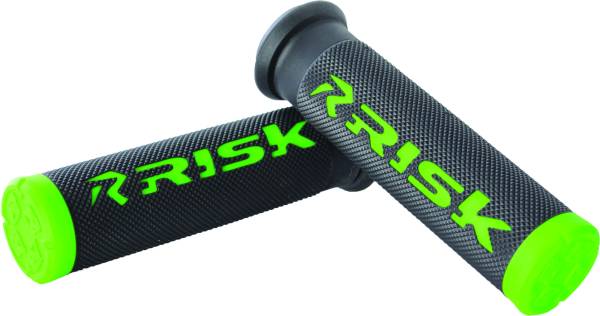 RISK RACING - FUSION 2.0 ATV GRIPS GREEN - Image 1