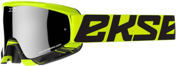 EKS BRAND - GO-X CROSSFADE GOGGLE FLO YELLOW/BLACK W/SILVER MIRROR - Image 1