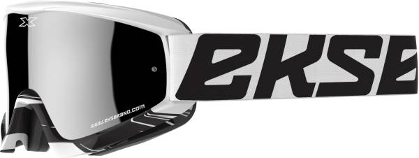 EKS BRAND - GO-X CROSSFADE GOGGLE WHITE/BLACK W/SILVER MIRROR - Image 1