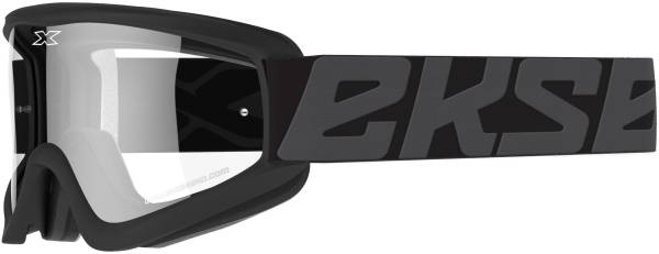 EKS BRAND - FLAT-OUT CLEAR GOGGLE BLACK - Image 1