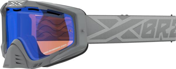 EKS BRAND - SNOW X GREY/SILVER DUAL VENTED PERSIMMON BLUE MIRROR - Image 1