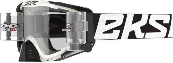 EKS BRAND - GOGGLE EKS-S XL CLEAR/BLACK W/CLEAR LENS ZIP OFF SYSTEM - Image 1