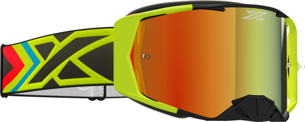 EKS BRAND - LUCID GOGGLE FLO FIRE RED MIRROR - Image 1