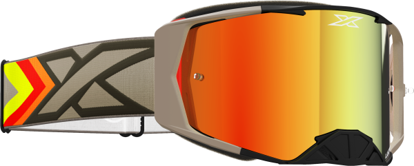 EKS BRAND - LUCID GOGGLE BLACK AND TAN RED MIRROR - Image 1