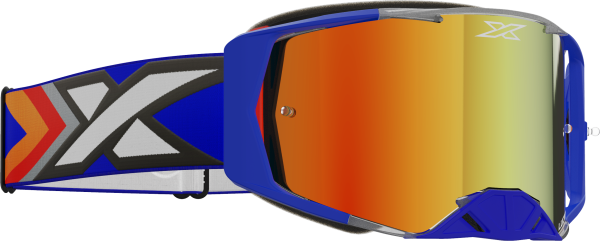 EKS BRAND - LUCID GOGGLE TRUE BLUE RED MIRROR - Image 1