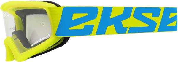 EKS BRAND - X-GROM YOUTH GOGGLE FLO YELLOW W/CLEAR LENS - Image 1