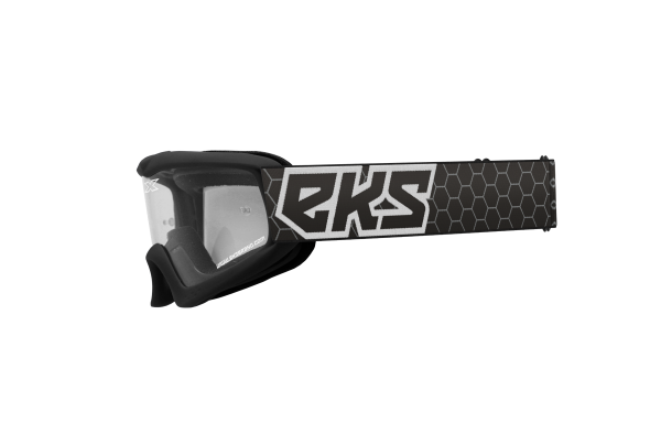 EKS BRAND - XGROM YOUTH GOGGLE BLACK/WHITE CLEAR - Image 1