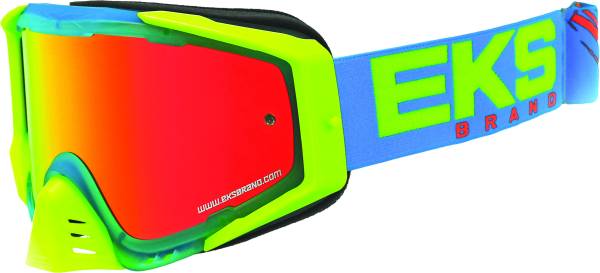 EKS BRAND - OUTRIGGER GOGGLE CYAN/FLO YELLOW/FLO ORANGE - Image 1