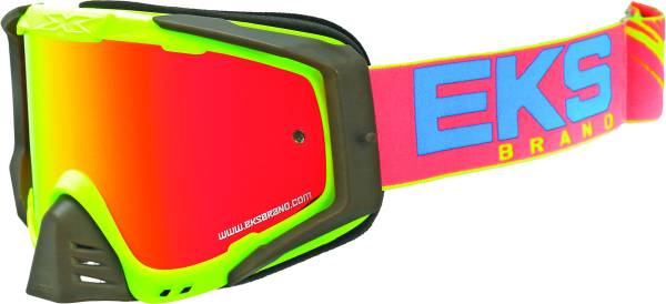 EKS BRAND - OUTRIGGER GOGGLE FLO YELLOW/CYAN/FIRE - Image 1