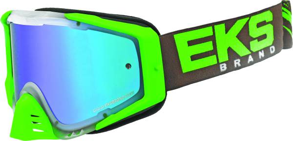 EKS BRAND - OUTRIGGER GOGGLE CLEAR/FLO GREEN/SMOKE - Image 1