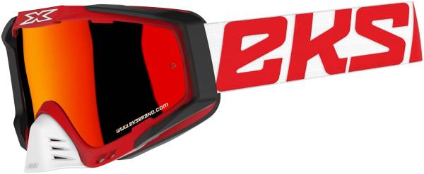 EKS BRAND - OUTRIGGER GOGGLE RED/BLK/WHT W/RED MIRROR - Image 1