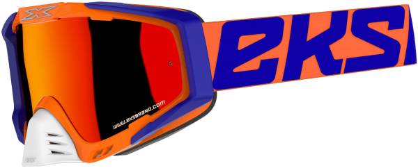 EKS BRAND - OUTRIGGER GOGGLE F. ORG/BL/WHT W/RED MIRROR - Image 1