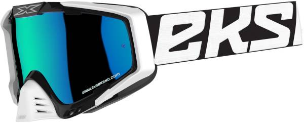 EKS BRAND - OUTRIGGER GOGGLE BLK/WHT/BLUE W/BLUE MIRROR - Image 1