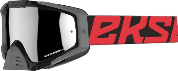 EKS BRAND - OUTRIGGER GOGGLE BLACK/RED W/SILVER MIRROR - Image 1