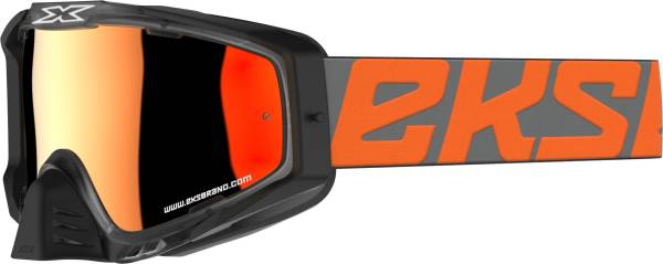 EKS BRAND - OUTRIGGER GOGGLE BRIGADE ORANGE/GREY W/RED MIRROR - Image 1