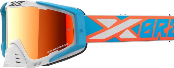 EKS BRAND - OUTRIGGER WHITE/CYAN/FLO ORANGE RED MIRROR - Image 1