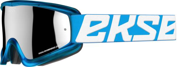 EKS BRAND - FLAT-OUT GOGGLE LIQUID CYAN W/SILVER MIRROR - Image 1