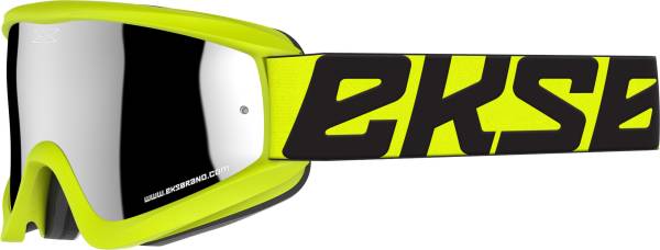 EKS BRAND - FLAT-OUT GOGGLE FLO YELLOW W/SILVER MIRROR - Image 1