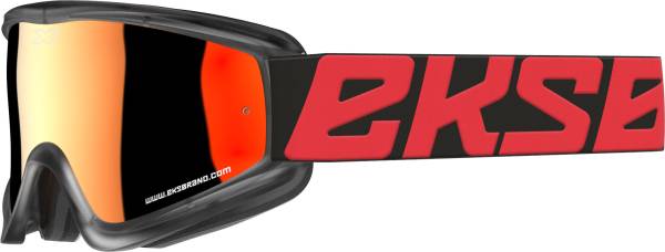 EKS BRAND - FLAT-OUT GOGGLE RED/BLACK W/RED MIRROR - Image 1