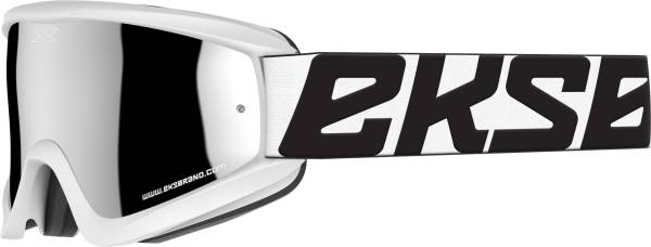 EKS BRAND - FLAT-OUT GOGGLE MR. CLEAN WHIT W/SILVER MIRROR - Image 1