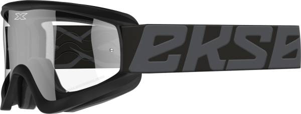 EKS BRAND - FLAT-OUT GOGGLE STEALTH BLACK W/CLEAR LENS - Image 1