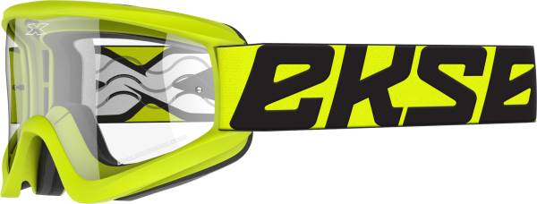 EKS BRAND - FLAT-OUT GOGGLE FLO YELLOW W/CLEAR LENS - Image 1