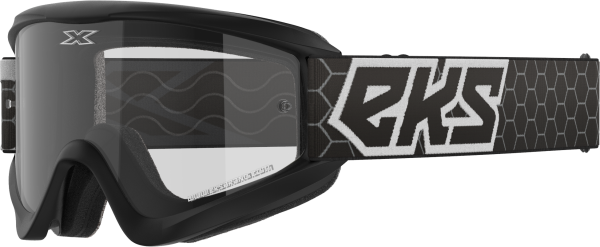 EKS BRAND - FLAT OUT CLEAR GOGGLE BLACK/WHITE CLEAR - Image 1