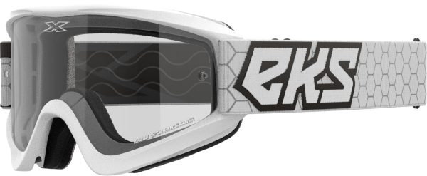 EKS BRAND - FLAT OUT CLEAR GOGGLE WHITE/BLACK CLEAR - Image 1