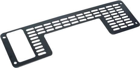 KFI - WINCH MOUNT GRILL WIDE (BLACK) - Image 1