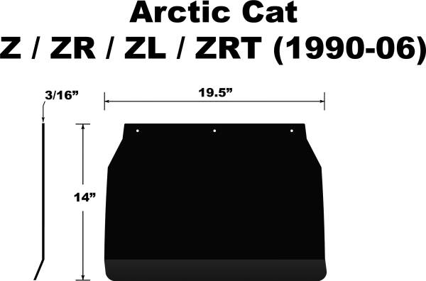 PDP - SNOWFLAP  ARCTIC CAT ZR/ZL/ZRT - Image 1