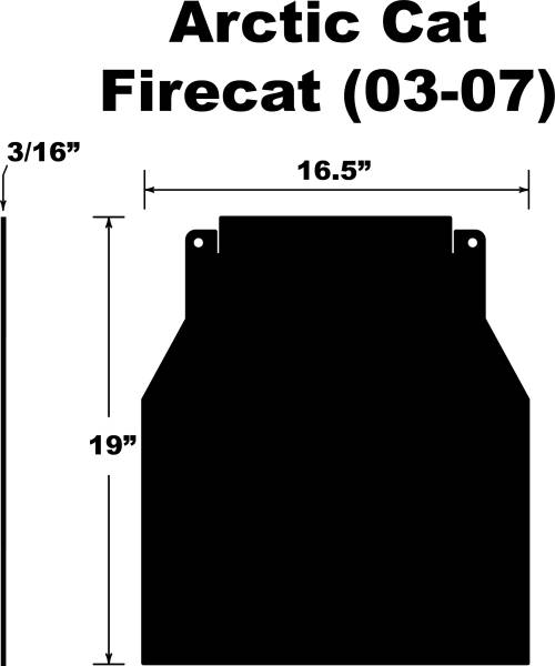 PDP - SNOWFLAP  ARCTIC CAT FIRECAT/SABERCAT 03-07 - Image 1